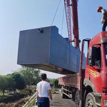 湖南長沙縣安沙鎮(zhèn)30m3/d地埋式一體化污水處理設(shè)備發(fā)貨